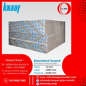 Gypsum Knauf Tebal 9 mm