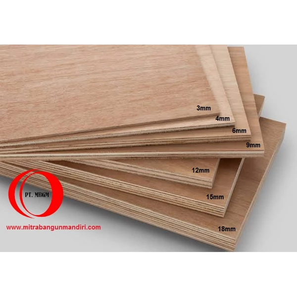 Plywood Tebal mulai 9 mm